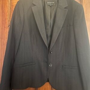 Jones New York Women's Black Pinstripe Blazer